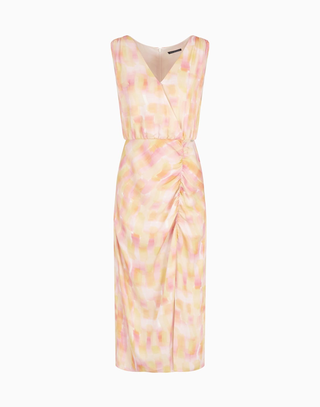 vestido-largo-con-estampado-abstracto-rosa--armani-exchange