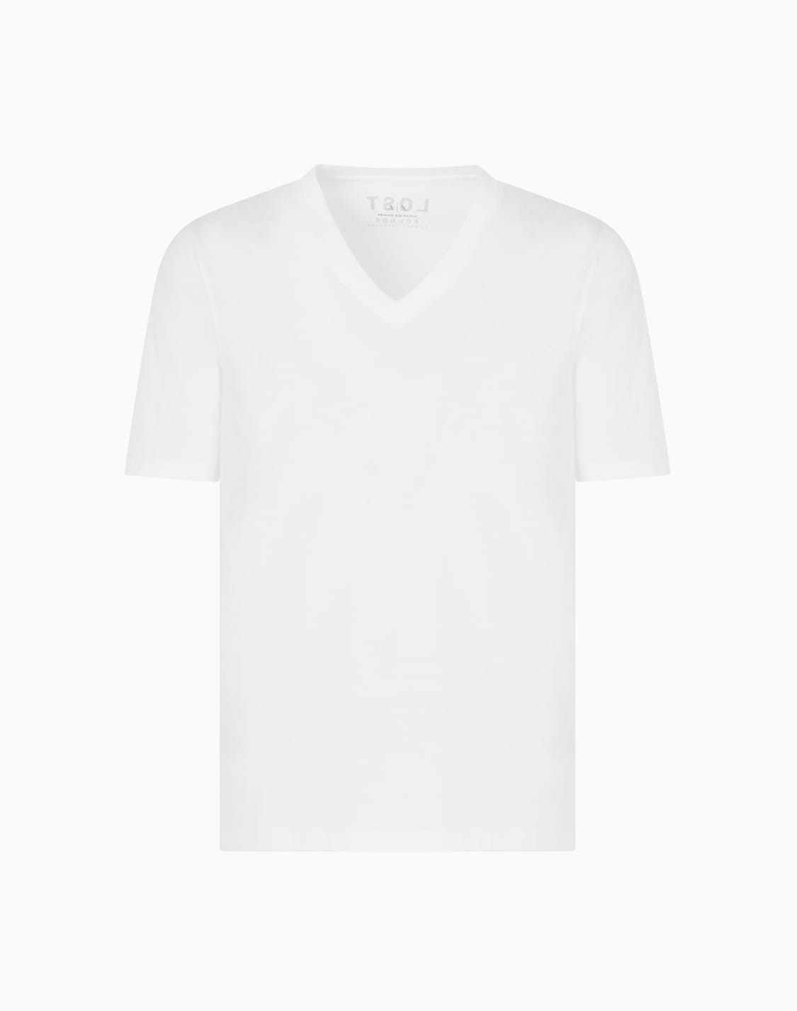 t-shirt-slim-fit-con-scollo-a-v-bianco--armani-exchange