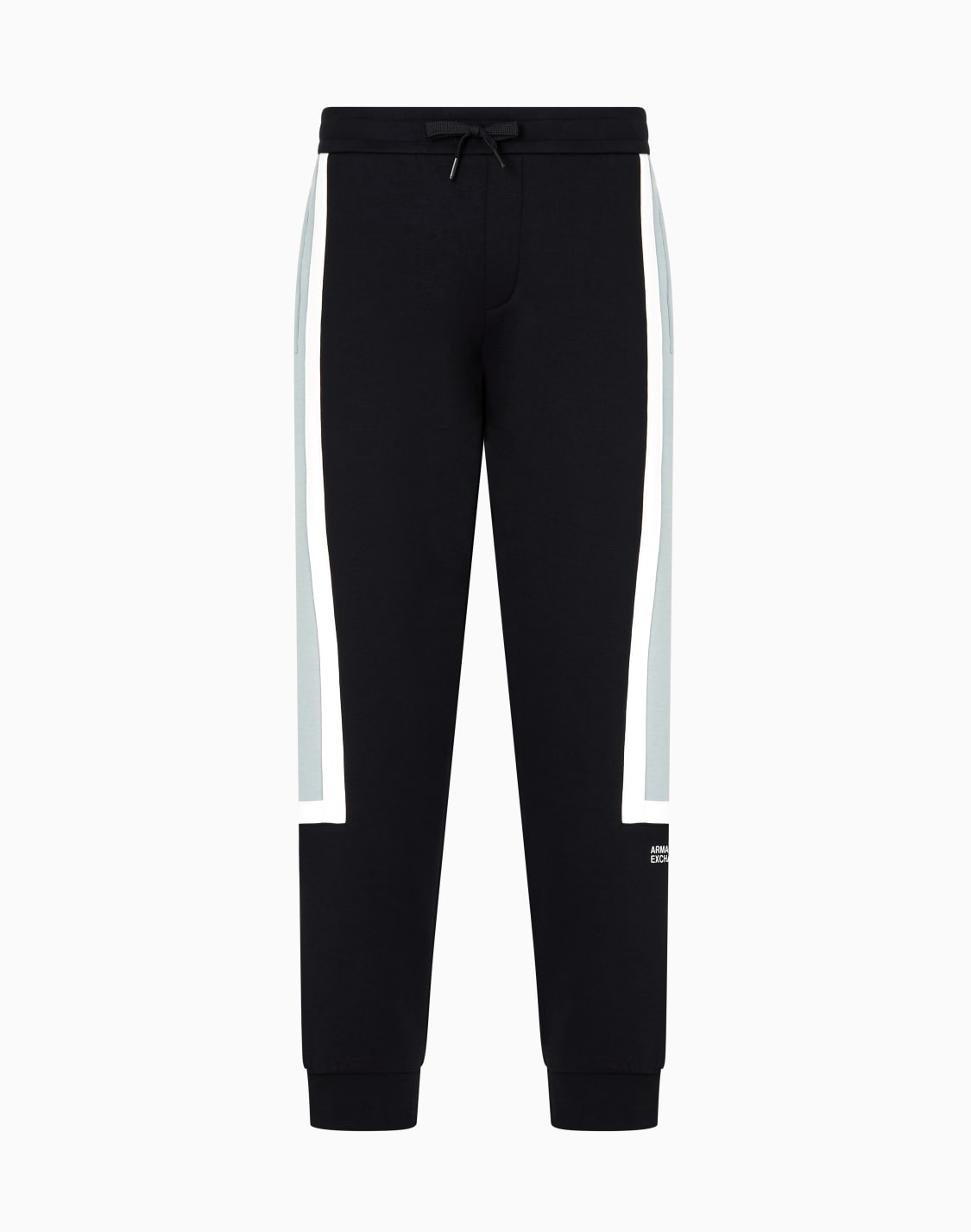 pantalones-jogger-con-rayas-en-contraste-negro--armani-exchange