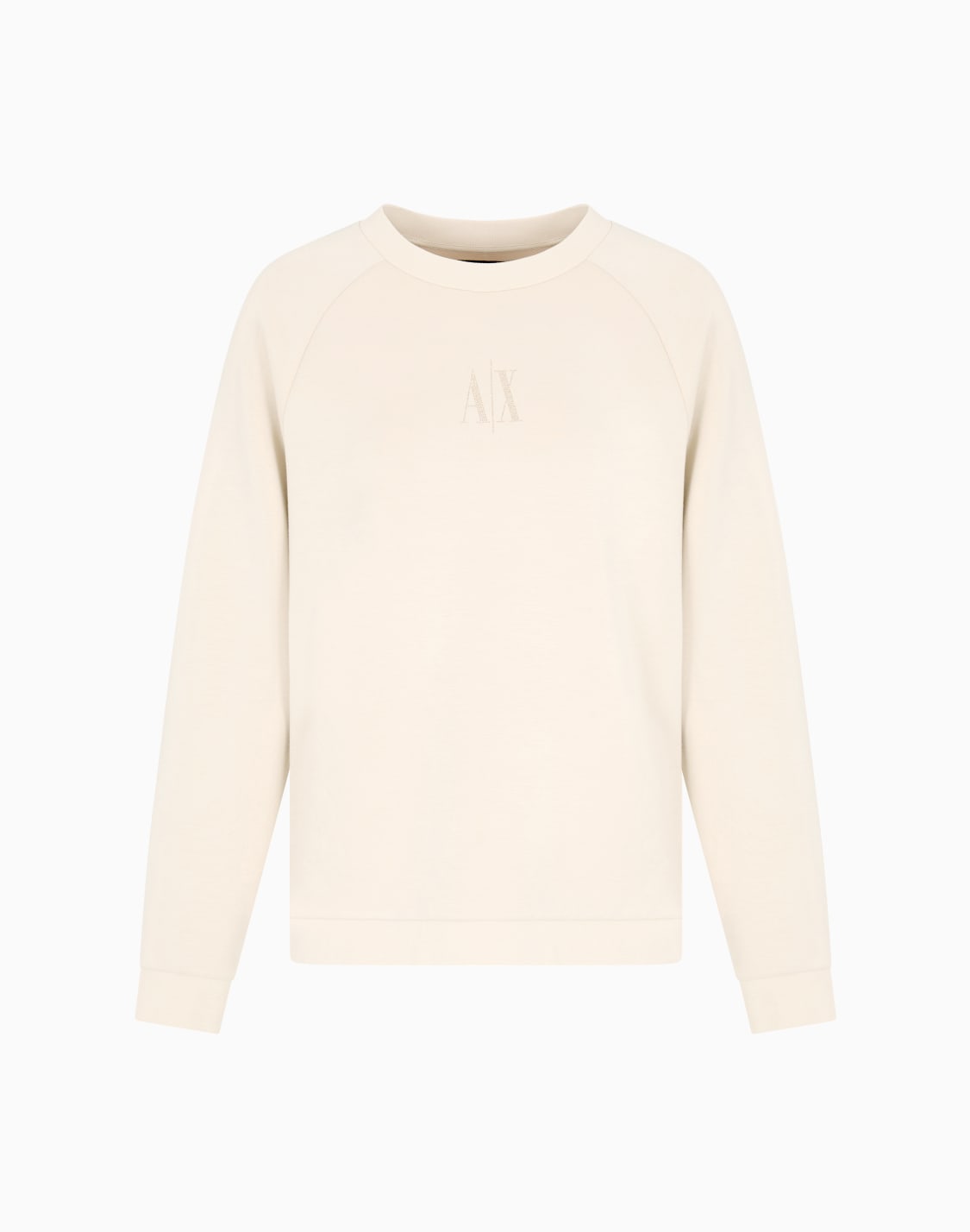 glitter-logo-crewneck-sweatshirt-beige--armani-exchange