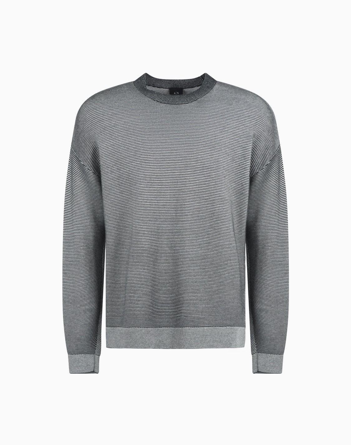 dgrad-effect-ribbed-cotton-sweater-green--armani-exchange