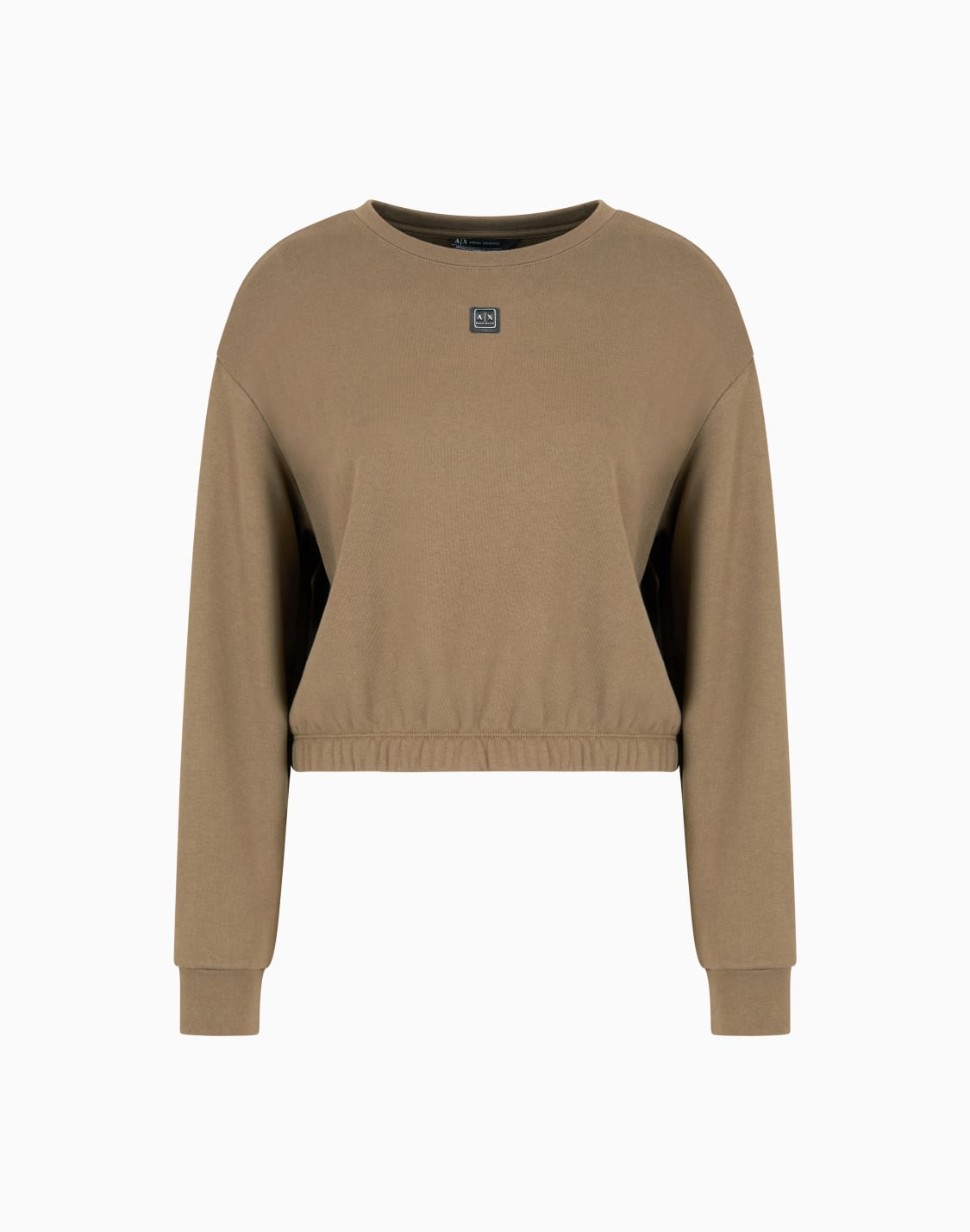 asv-organic-cotton-blend-cropped-sweatshirt-brown--armani-exchange