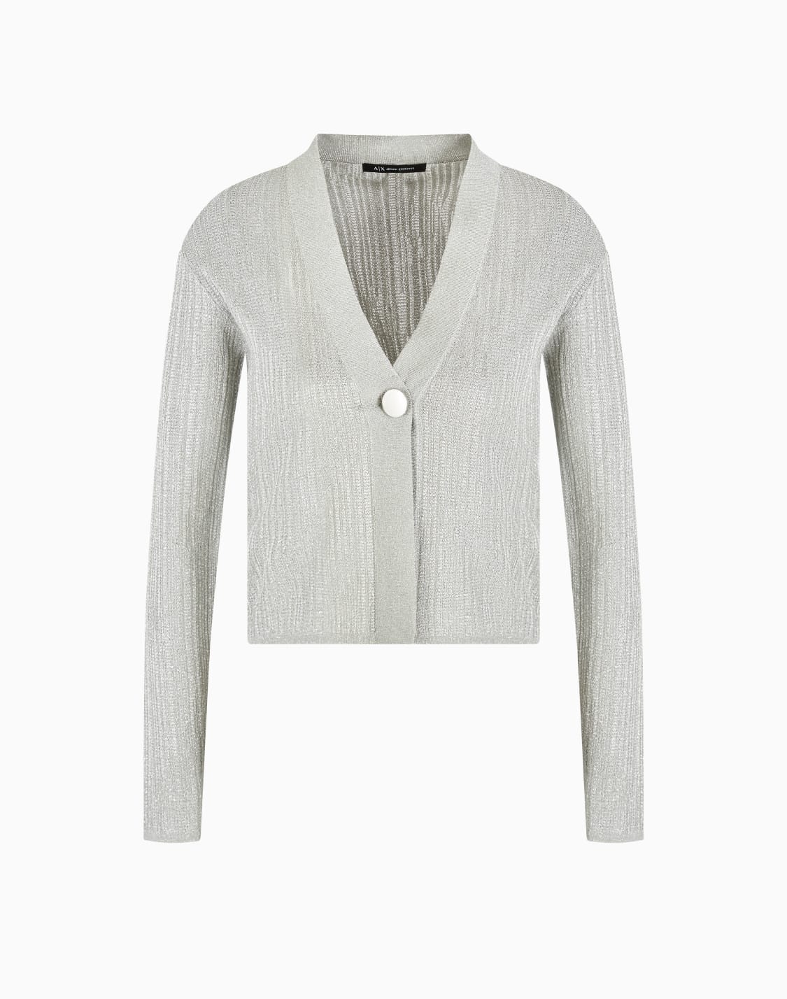 short-cardigan-in-lurex-yarn-silver--armani-exchange
