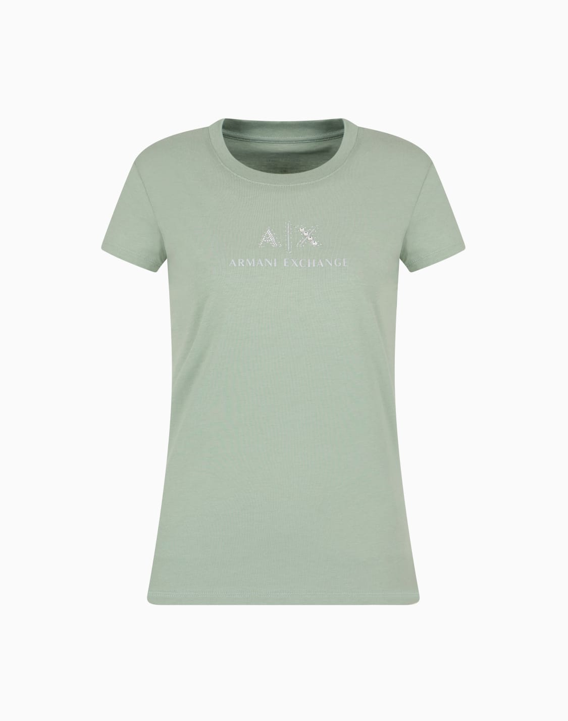 T-shirt with rhinestone heart