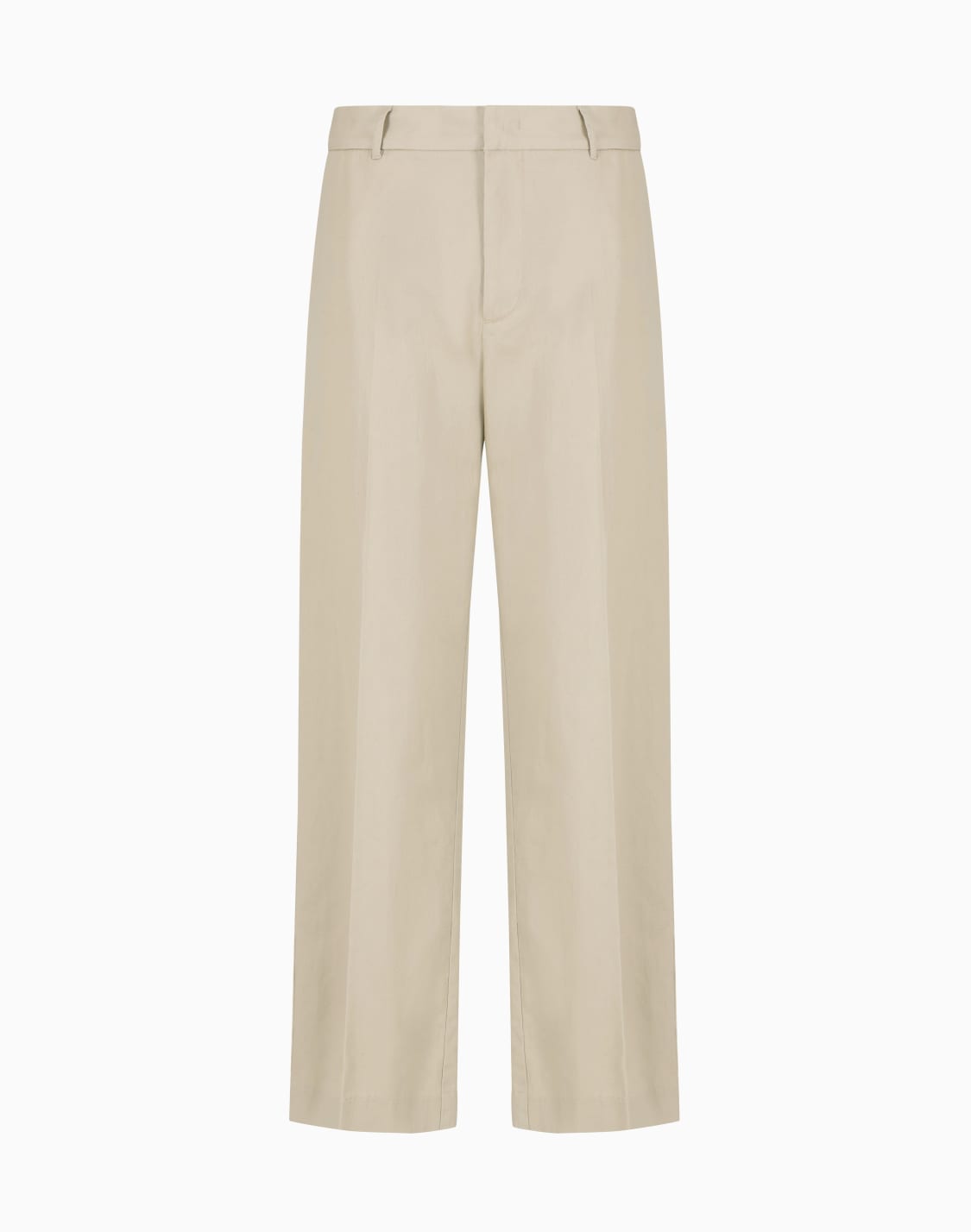 oversized-cotton-twill-trousers-beige--armani-exchange
