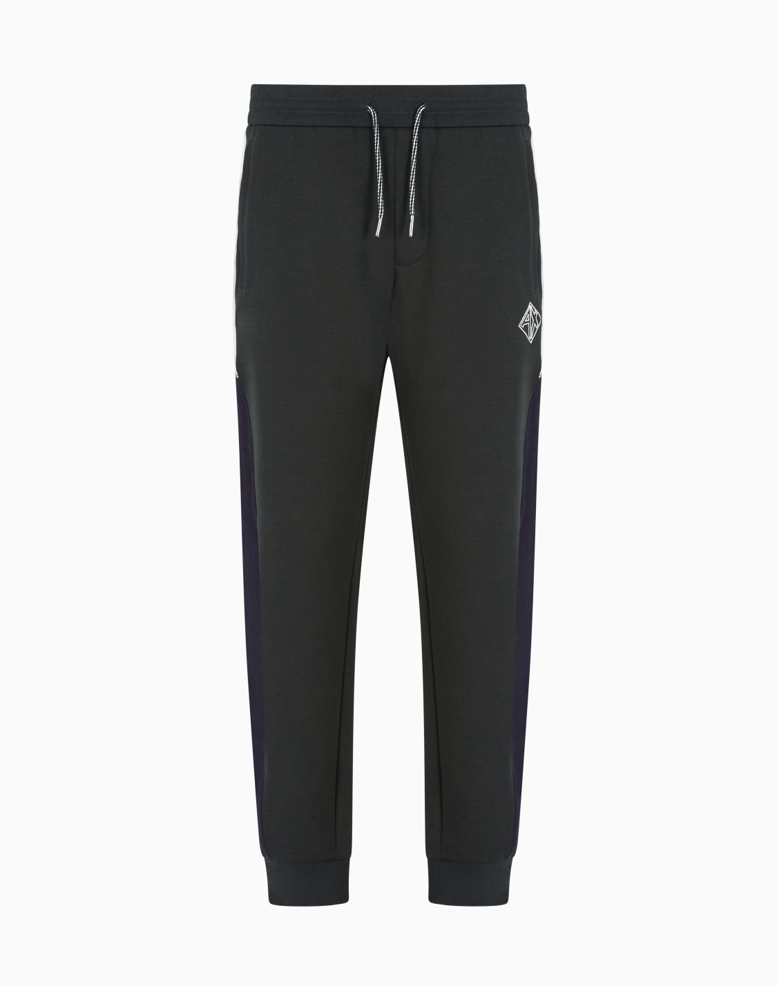 jogger-pants-in-sweatshirt-with-contrasting-inserts-green--armani-exchange