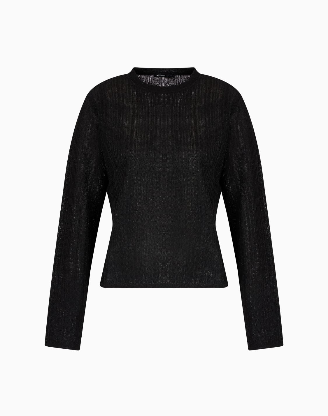 long-sleeved-sweater-in-lurex-yarn-black--armani-exchange