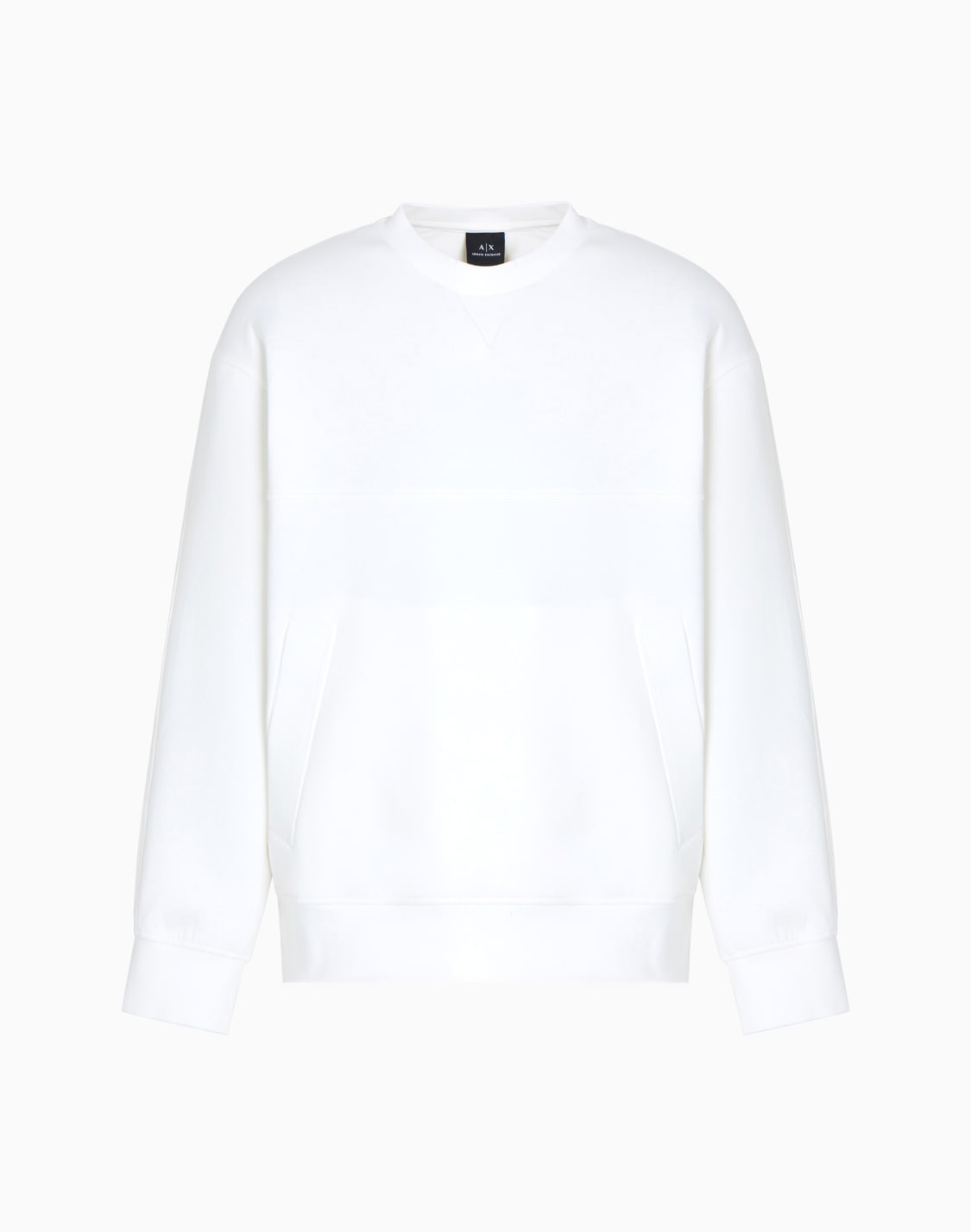 bonded-cotton-crewneck-sweatshirt-white--armani-exchange