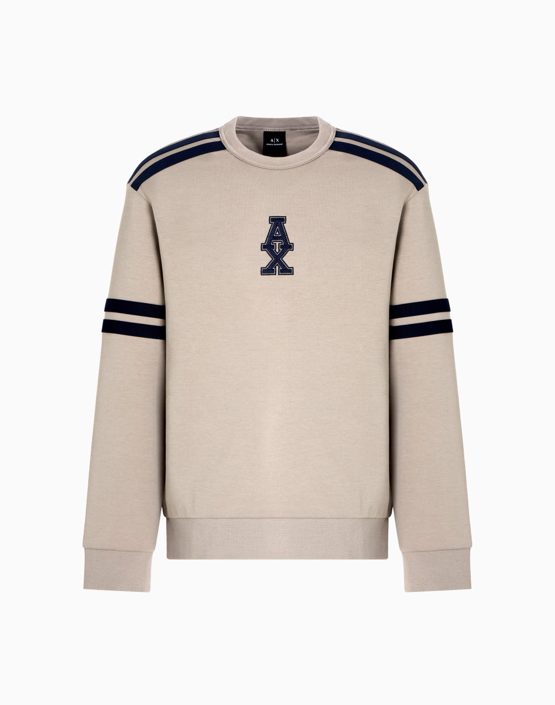 sudadera-de-cuello-redondo-con-rayas-y-logo-beige--armani-exchange