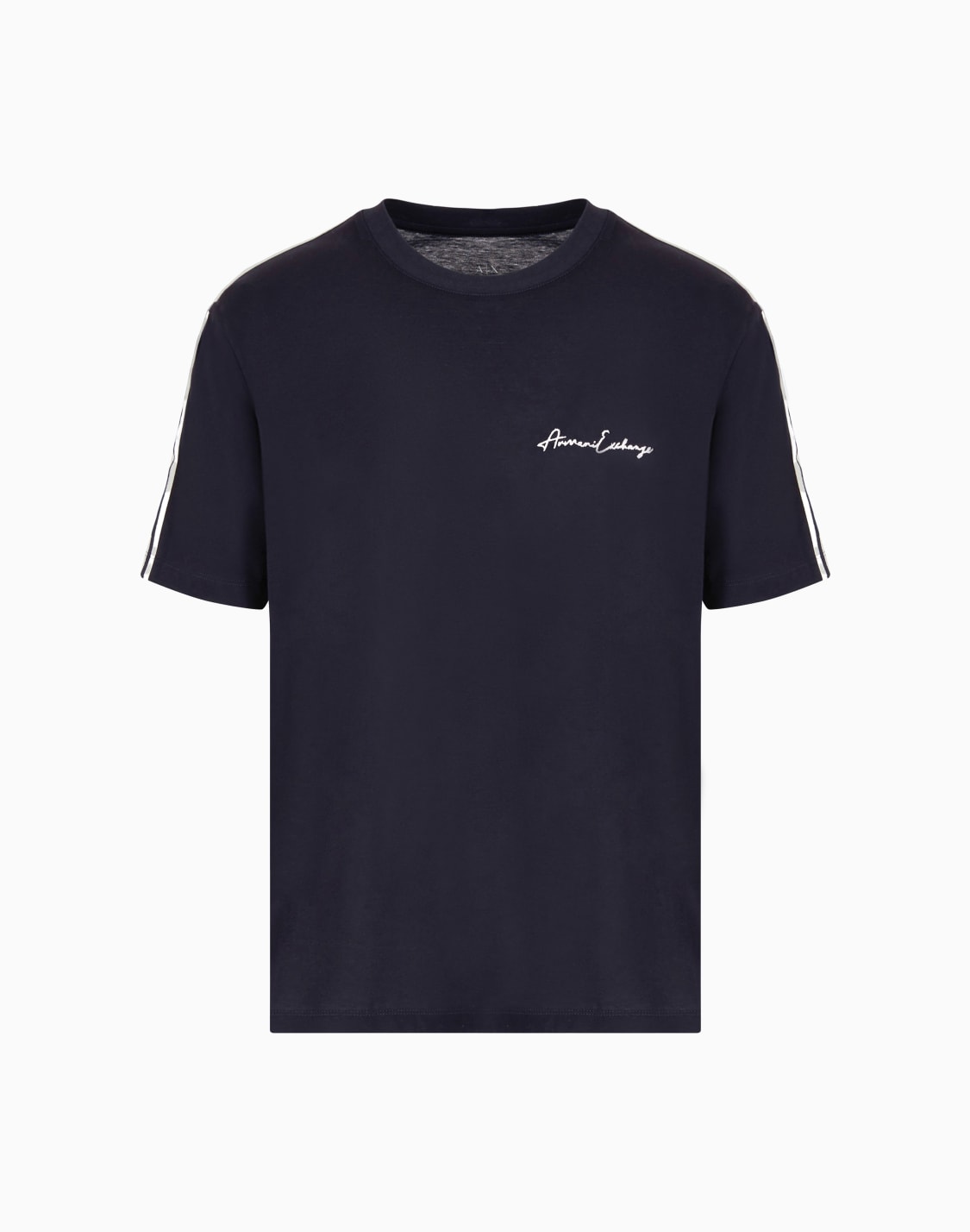 camiseta-con-cuello-redondo-y-logo-caracterstico-azul-marino--armani-exchange