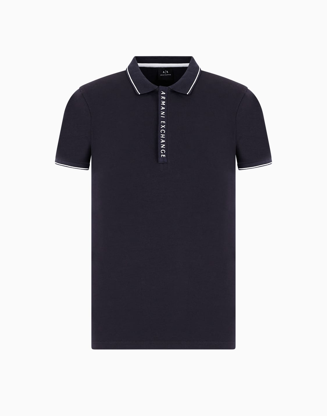 polo-with-contrasting-logo-in-cotton-spandex-navy-blue--armani-exchange