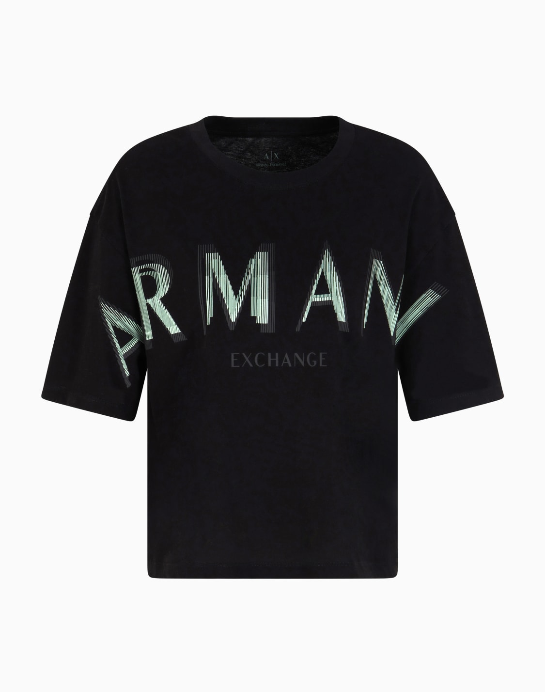 camiseta-corta-con-logotipo-con-efecto-ptico-negro--armani-exchange