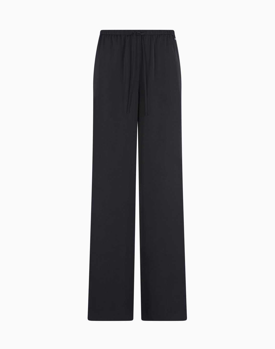 palazzo-trousers-in-matte-satin-fabric-black--armani-exchange