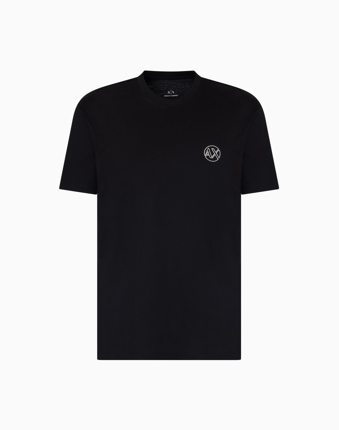 camiseta-de-corte-regular-con-logotipo-y-parche-en-el-pecho-negro--armani-exchange