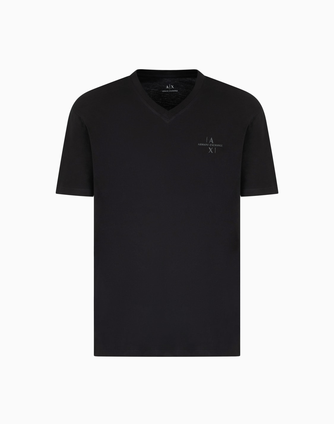 regular-fit-t-shirt-with-v-neck-black--armani-exchange