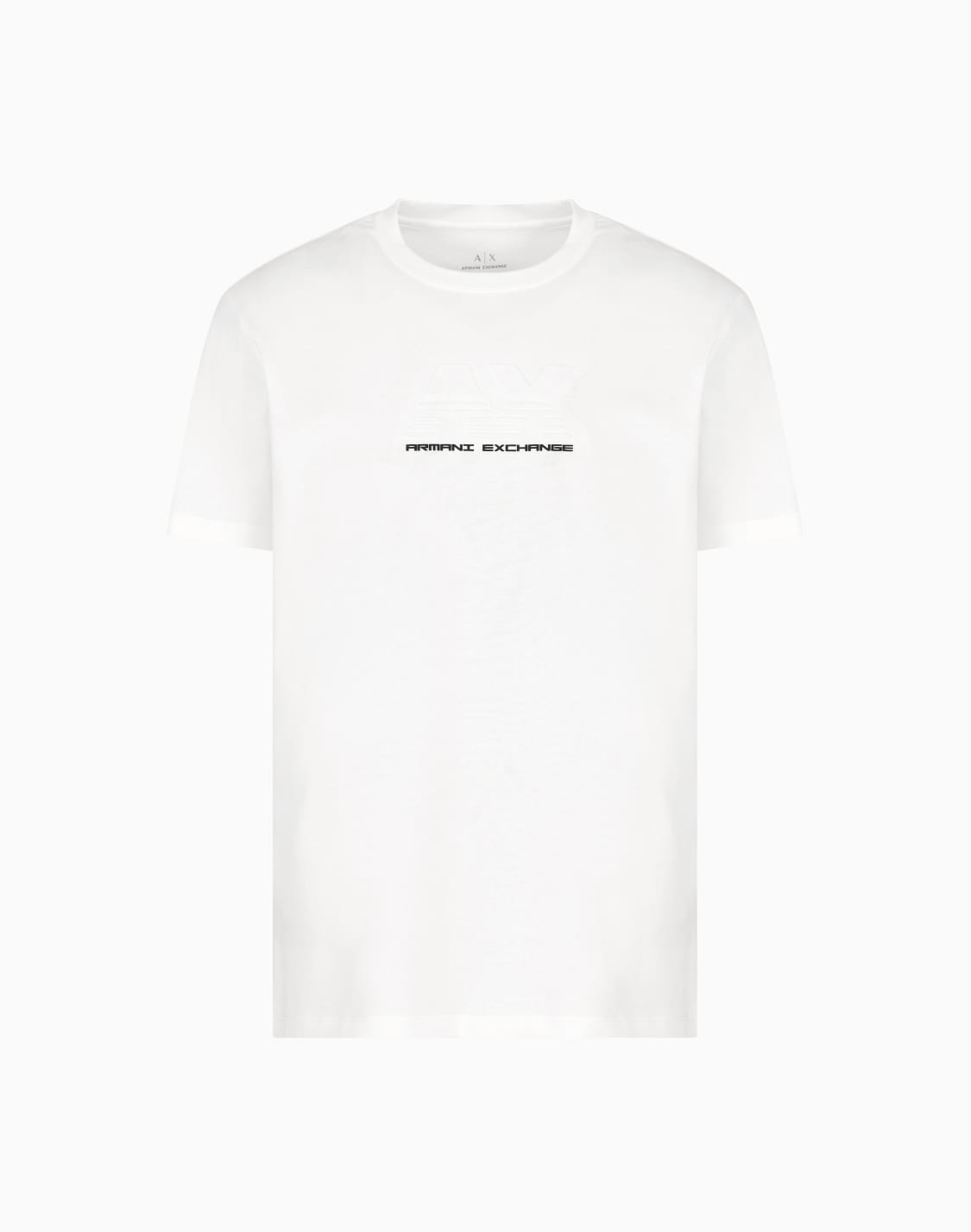 t-shirt-regular-fit-con-logo-in-rilievo-bianco--armani-exchange
