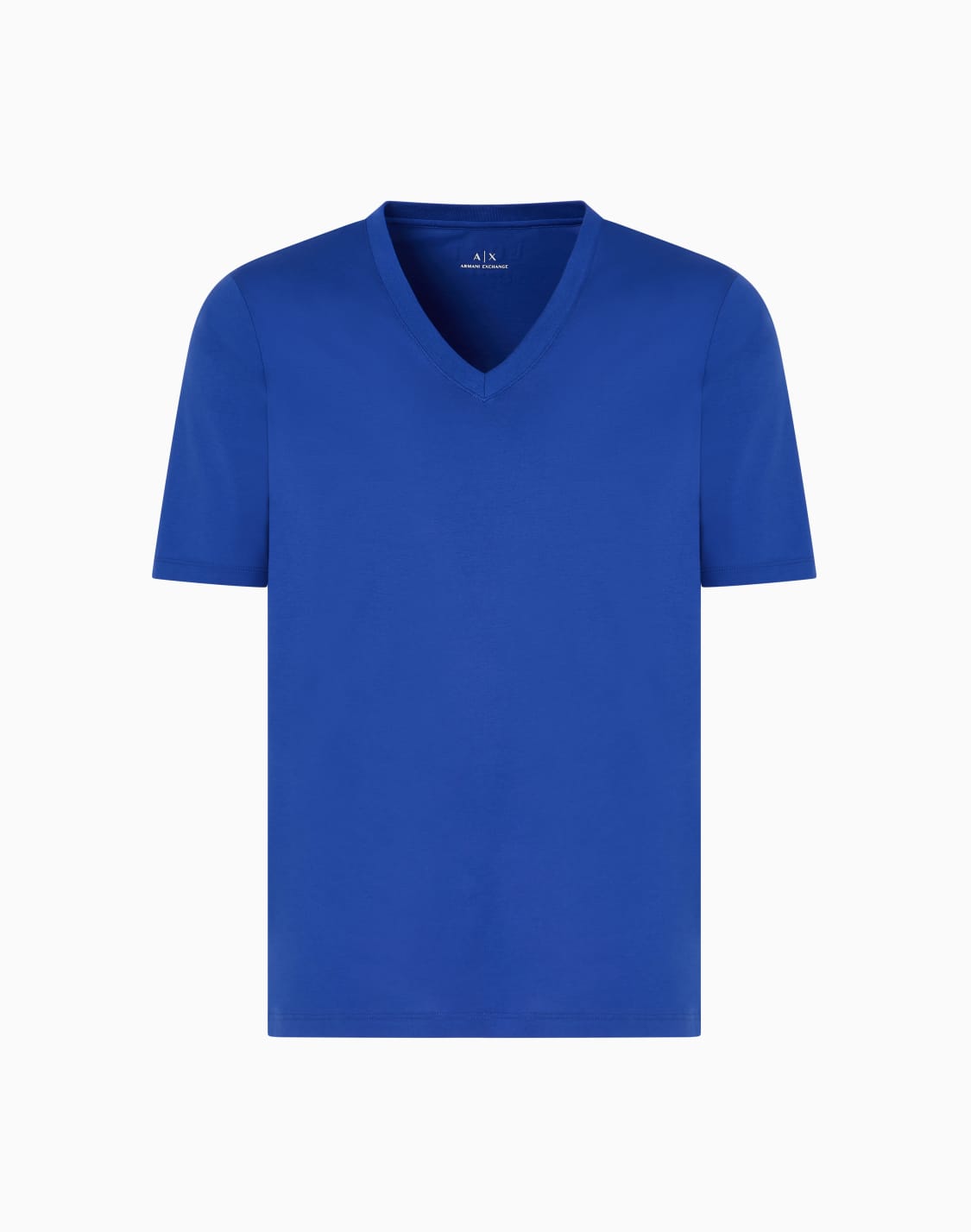 slim-fit-t-shirt-with-v-neck-blue--armani-exchange