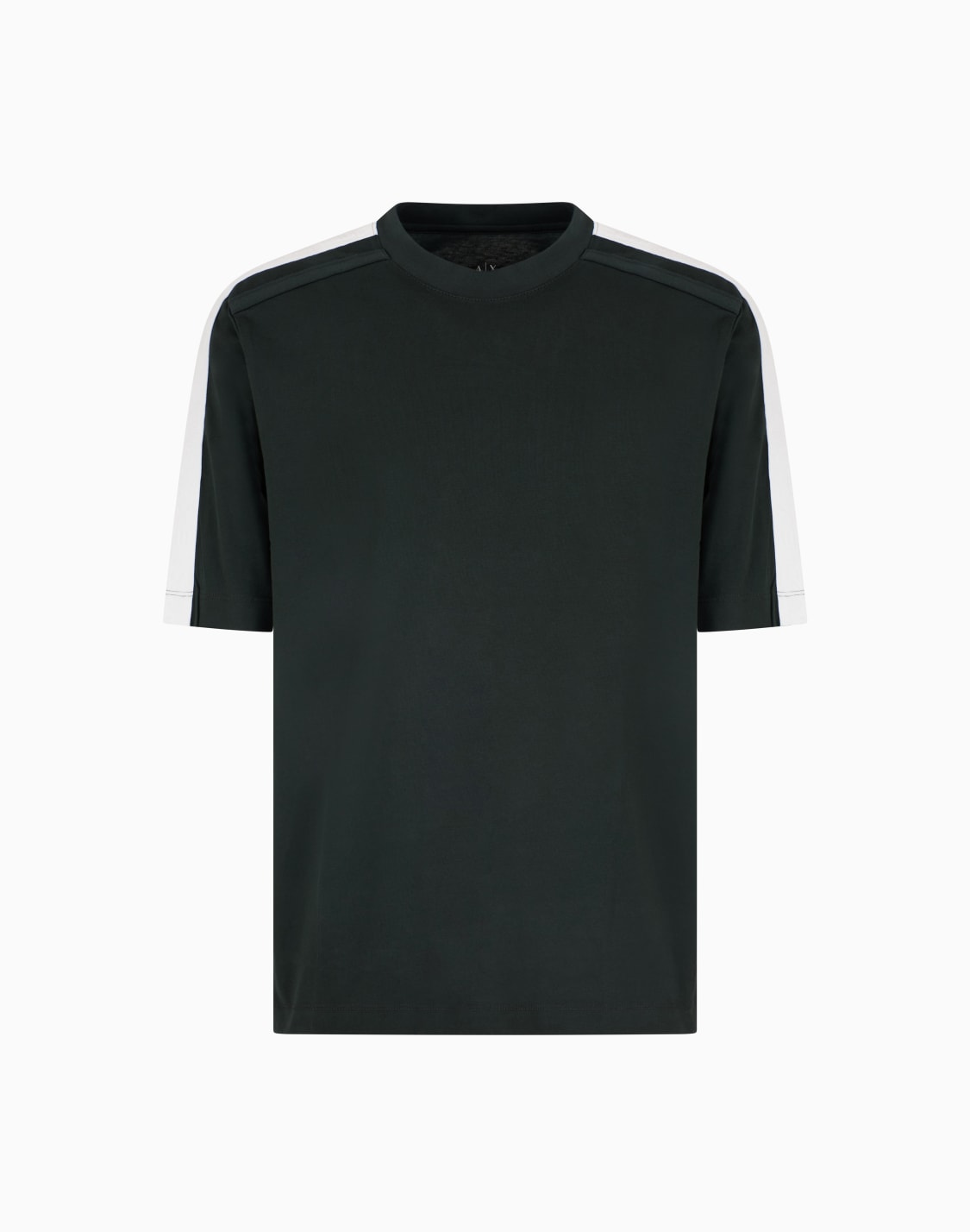 -camiseta-de-corte-regular-con-bandas-con-logotipo-verde--armani-exchange