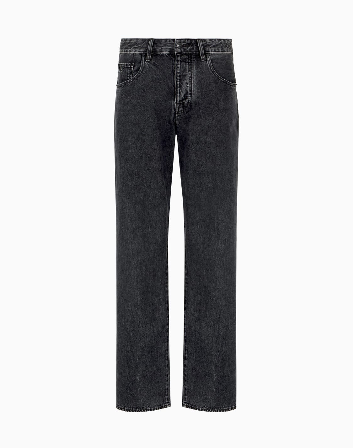 グレウォッシュデニム-バギパンツ-グレ--armani-exchange