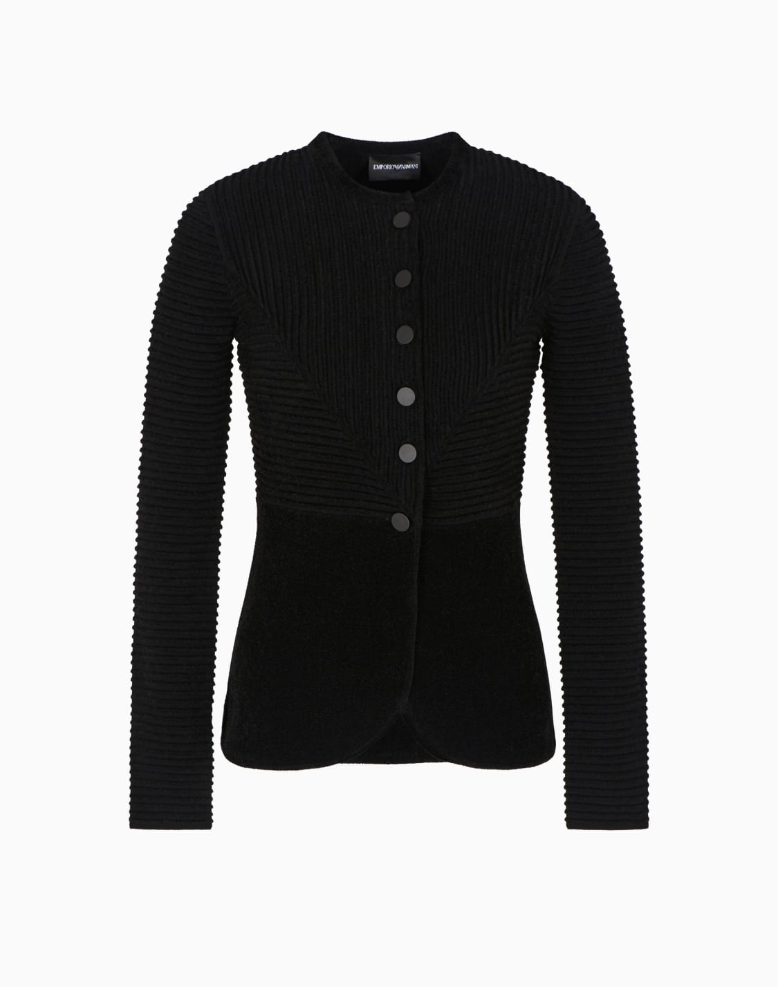 ottoman-chenille-jacket-black--emporio-armani