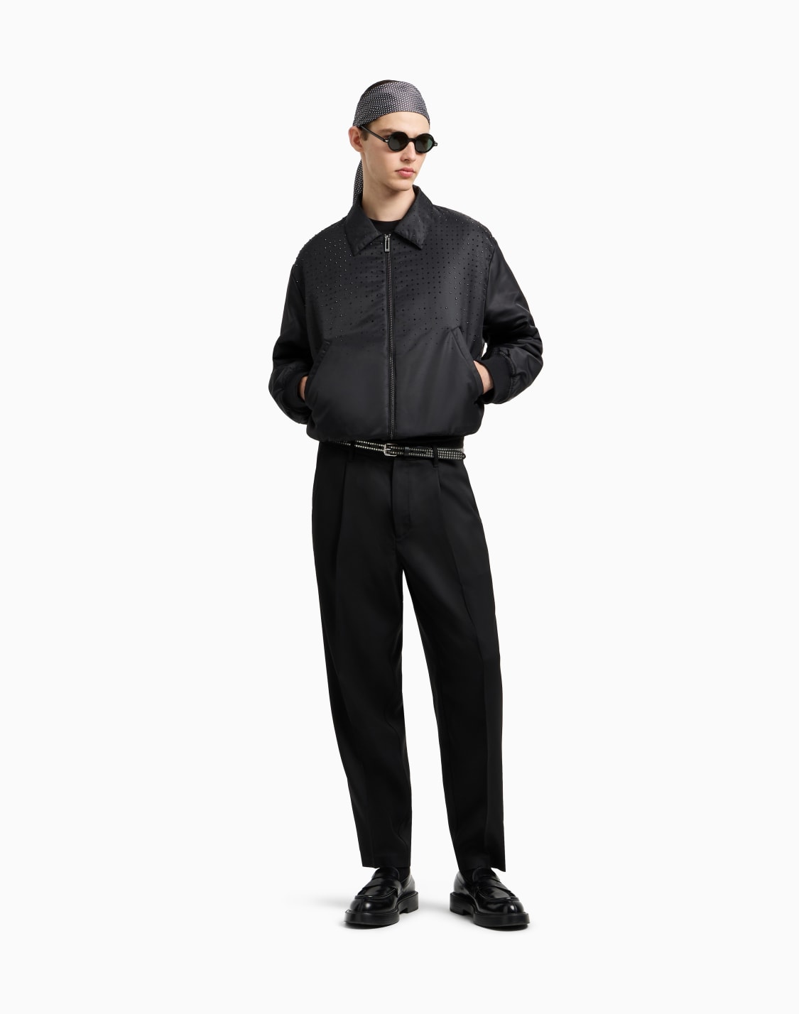 clubwear-t-shirt-in-a-lyocell-blend-jersey-with-rhinestones-black--emporio-armani