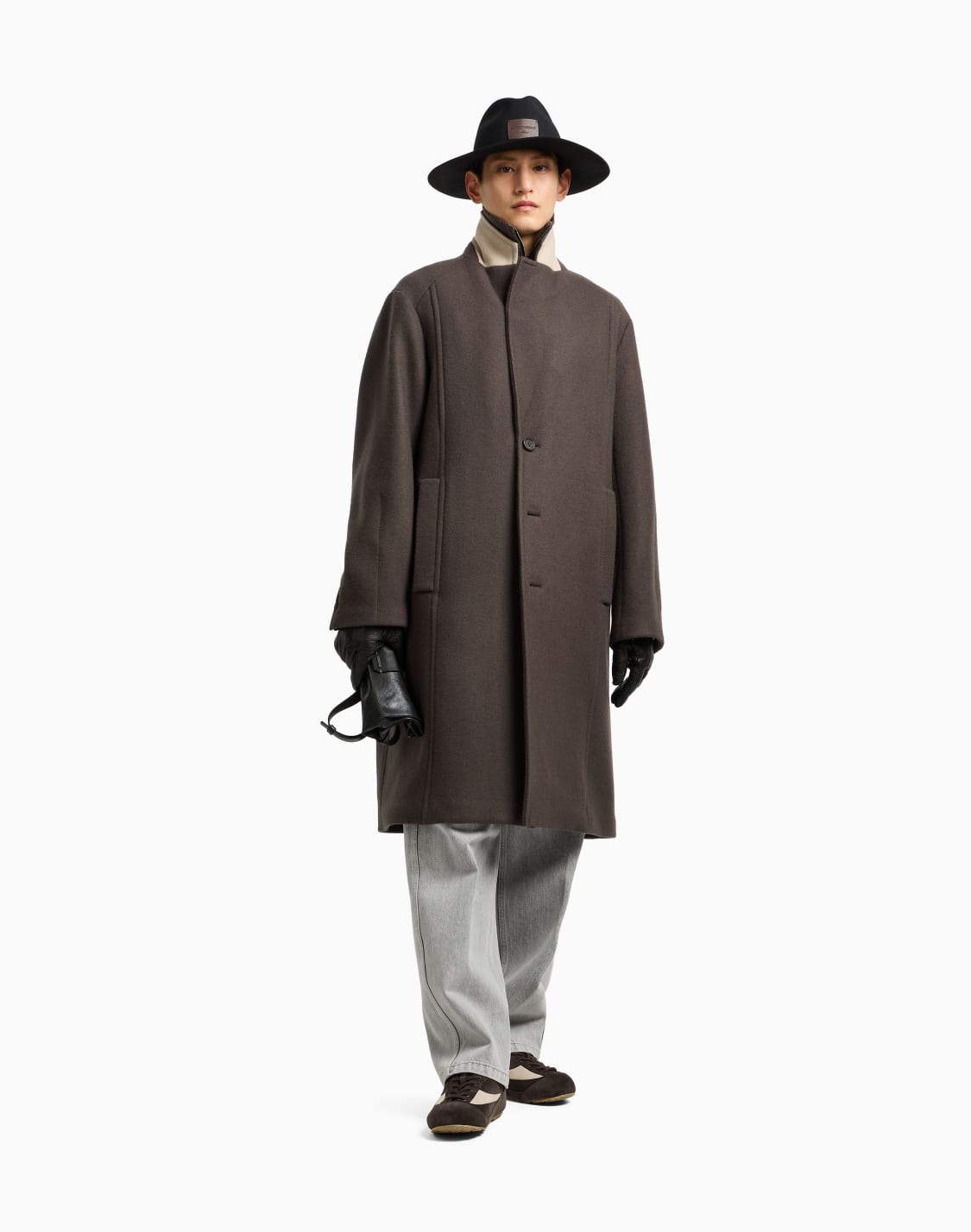 cappotto-in-twill-di-panno-di-lana-vergine-con-pettorina-marrone--emporio-armani