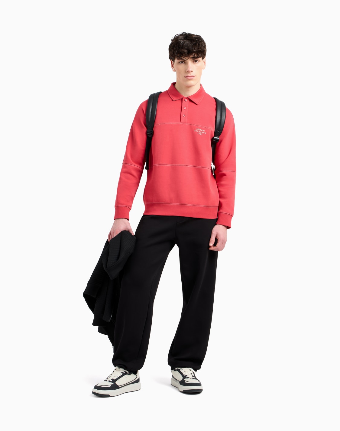 bonded-stretch-polo-sweatshirt-red--armani-exchange