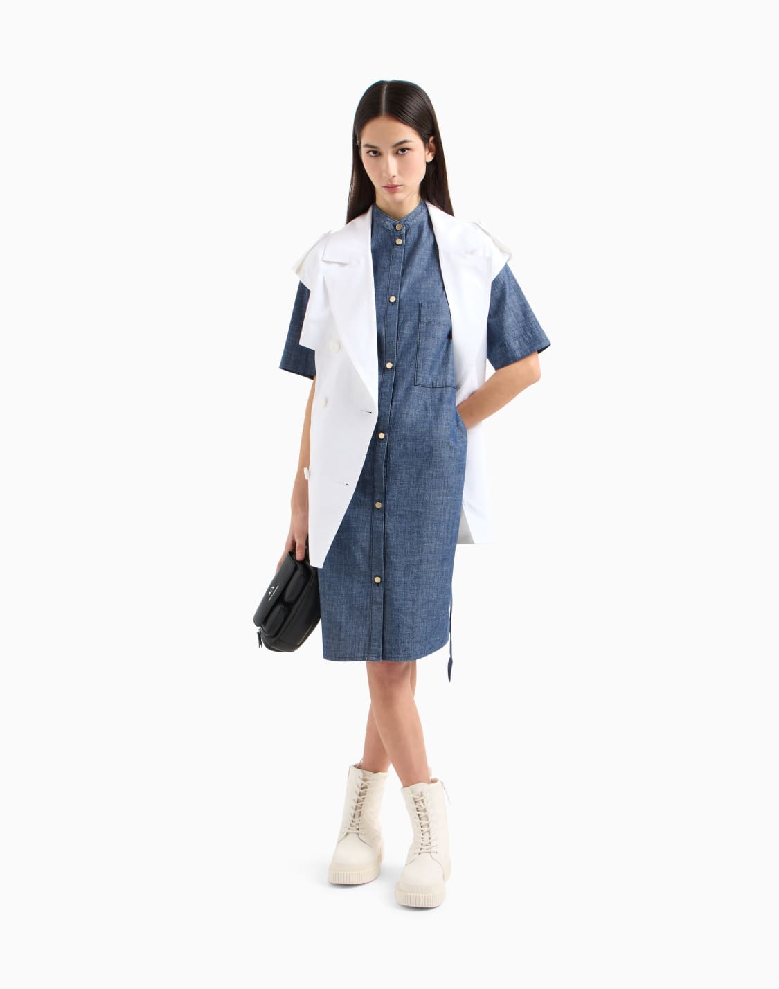 vestido-camisero-de-cambray-de-algodn-azul--armani-exchange