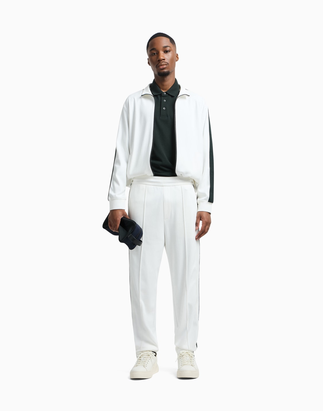 pantaln-regular-fit-con-banda-en-contraste-blanco--armani-exchange