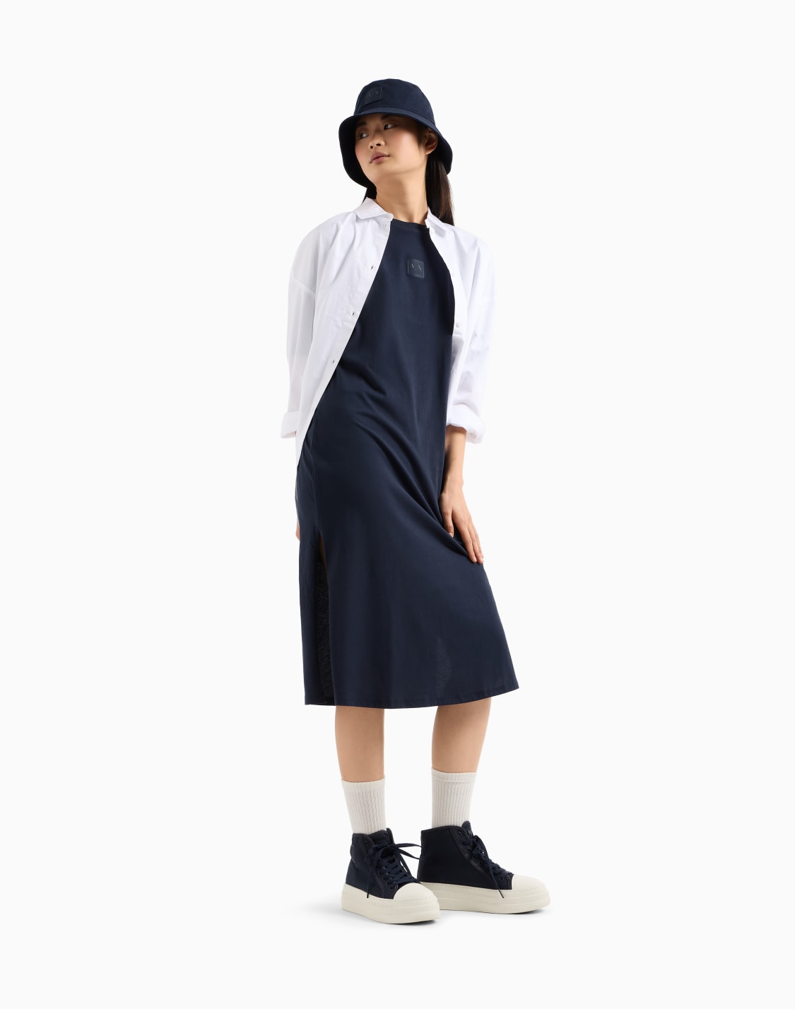 vestido-midi-de-jersey-azul-marino--armani-exchange