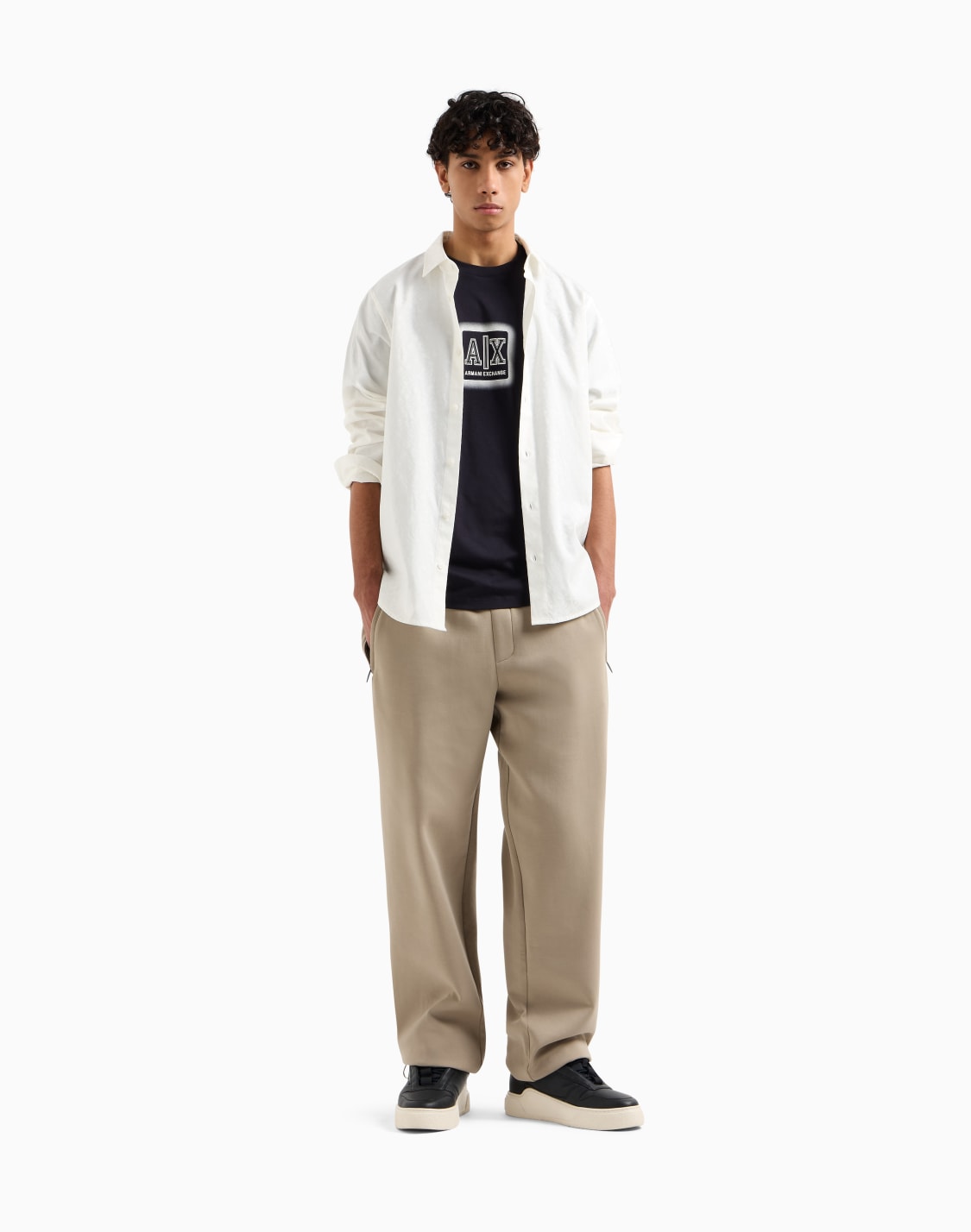 regular-fit-cotton-jacquard-shirt-white--armani-exchange