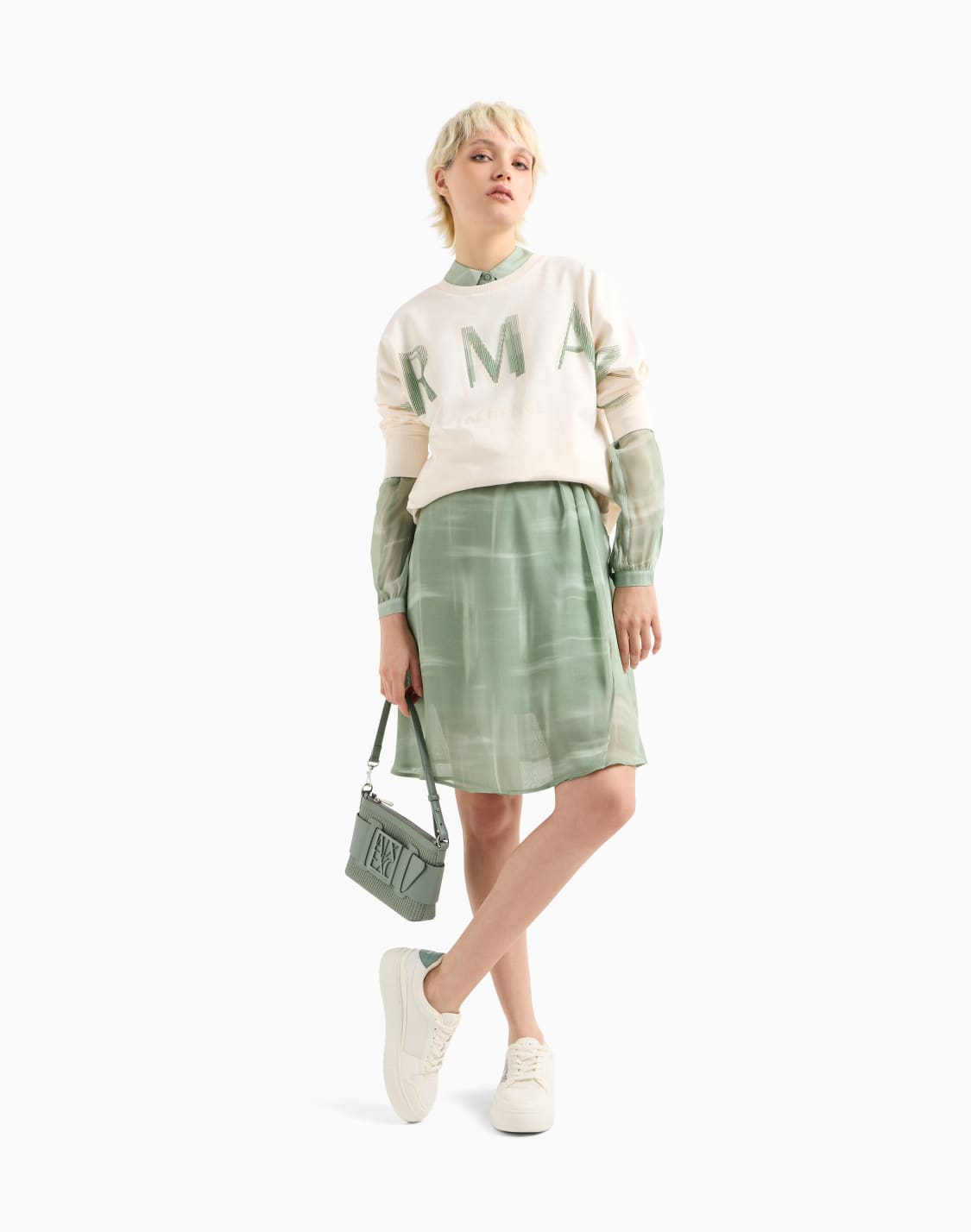 vestidos-cortos-verde--armani-exchange
