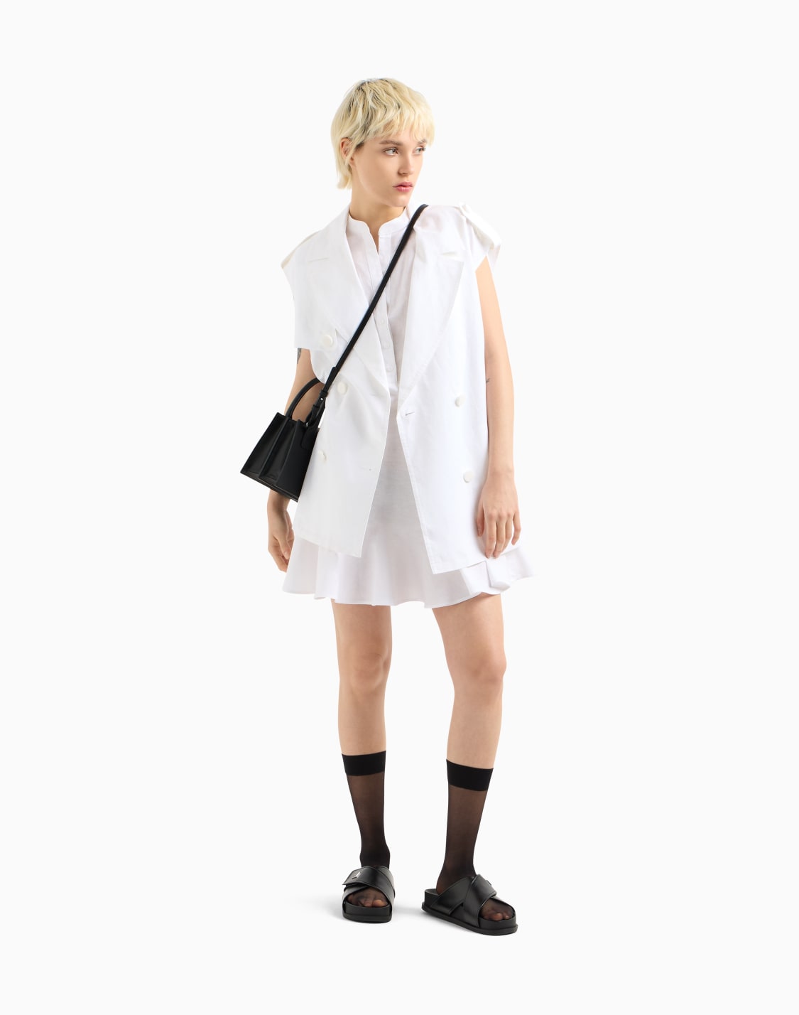 vestido-corto-de-lino-y-algodn-con-cinturn-blanco--armani-exchange