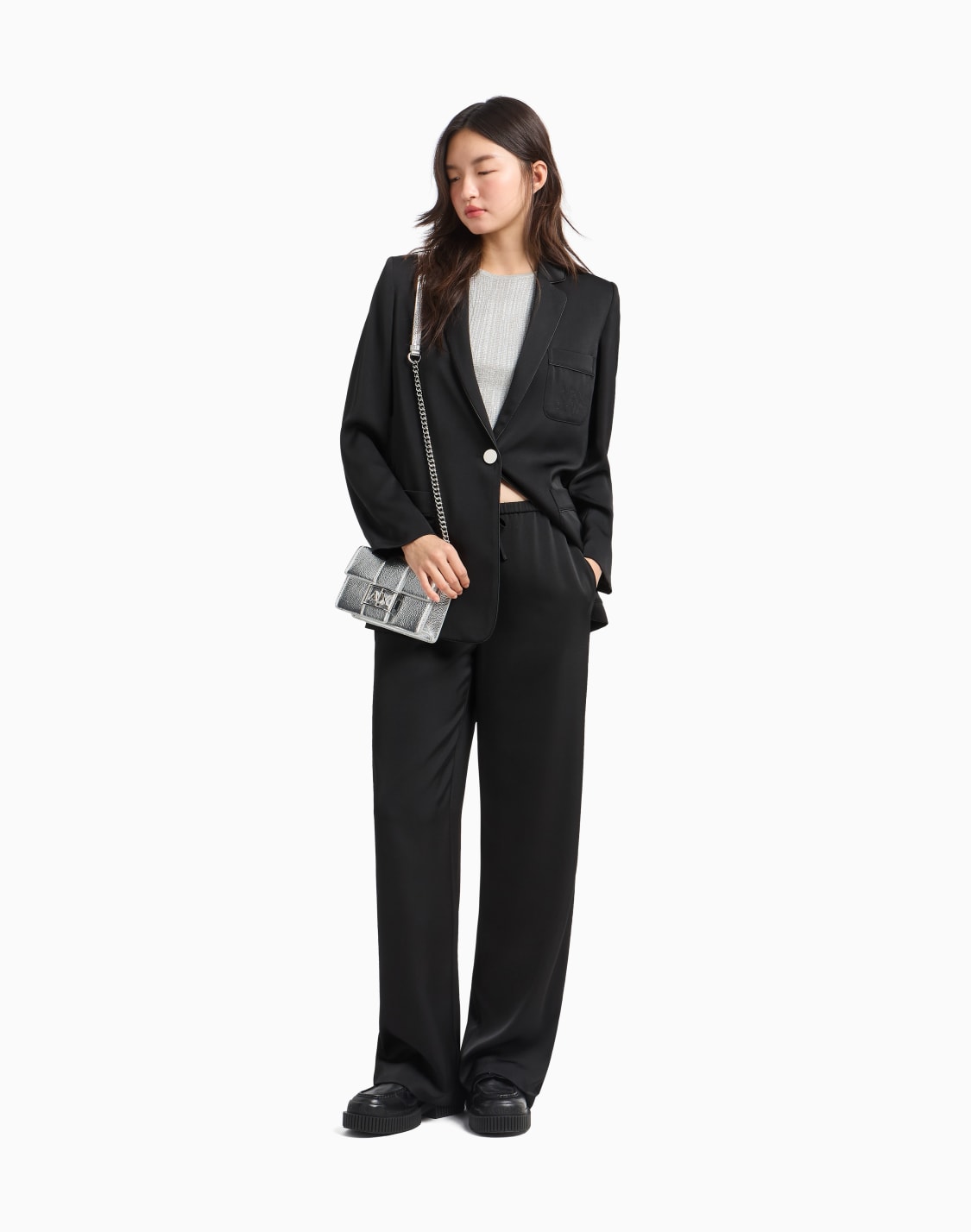 palazzo-trousers-in-matte-satin-fabric-black--armani-exchange