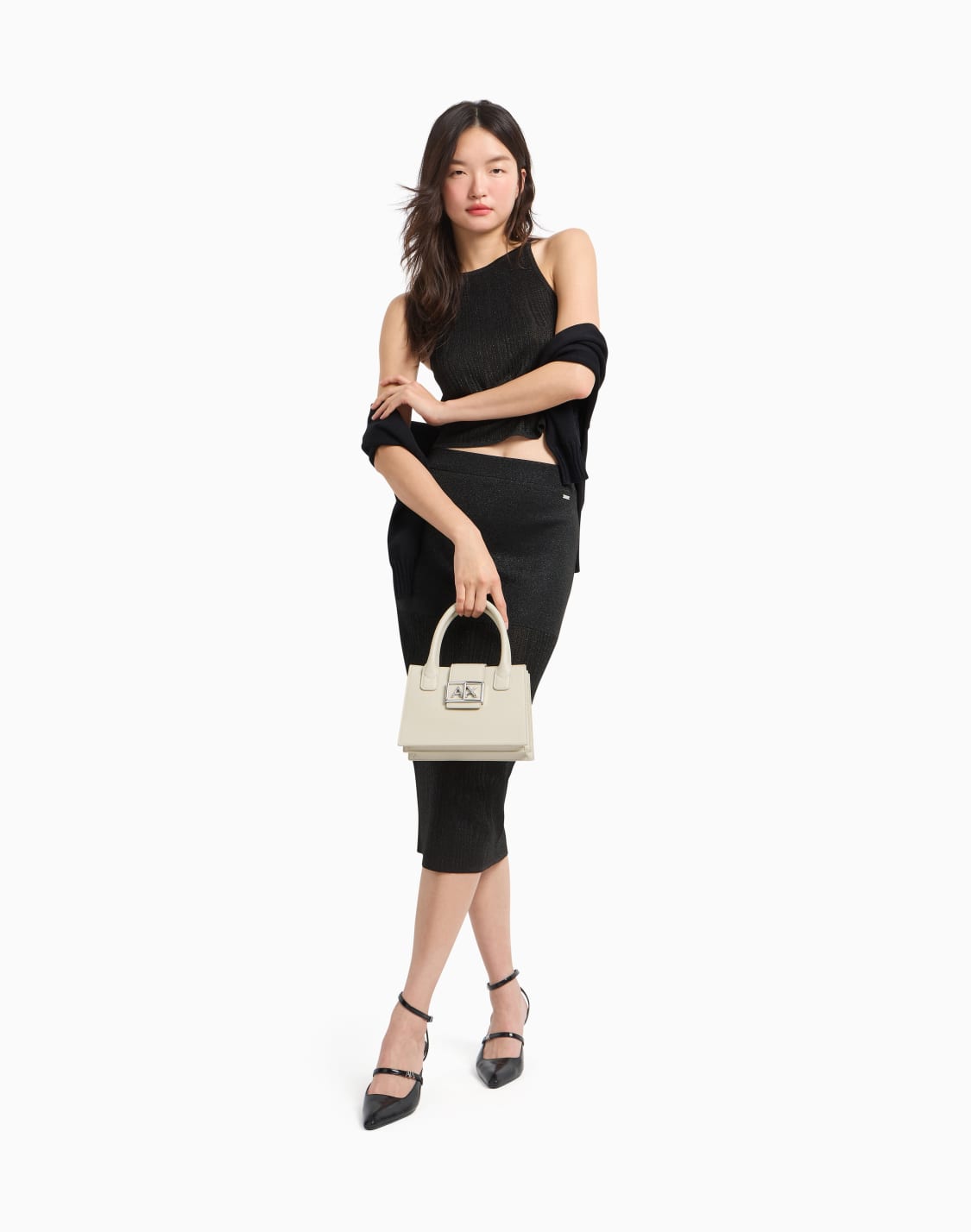lurex-yarn-pencil-skirt-black--armani-exchange