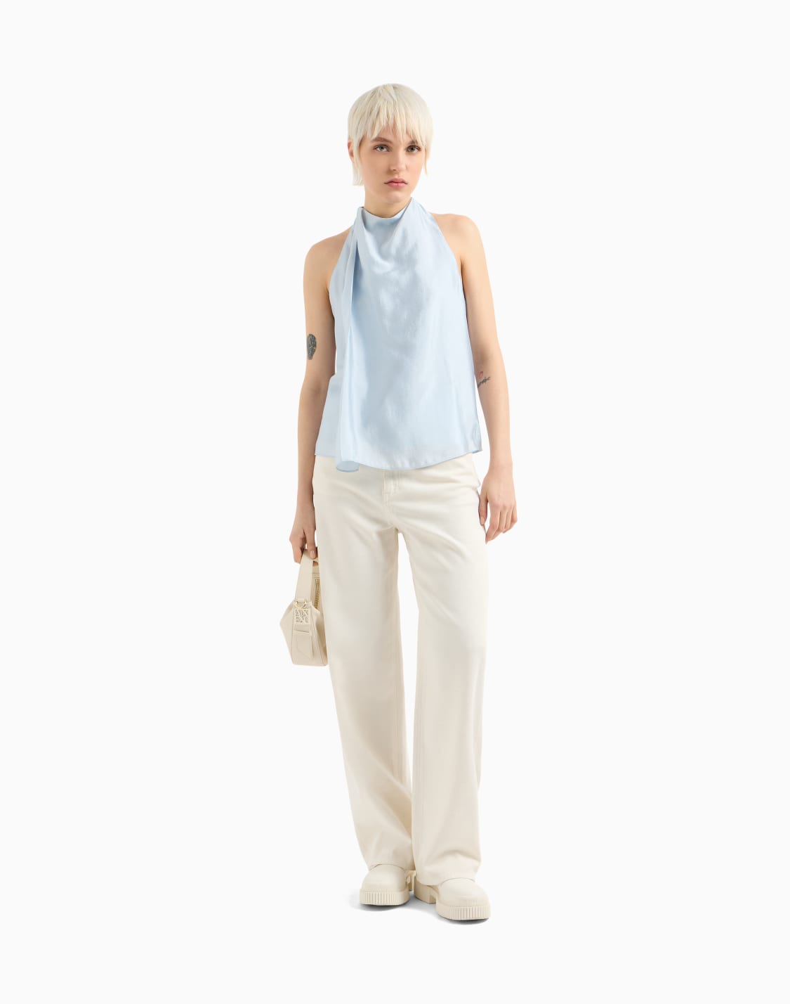 fluid-viscose-top-light-blue--armani-exchange