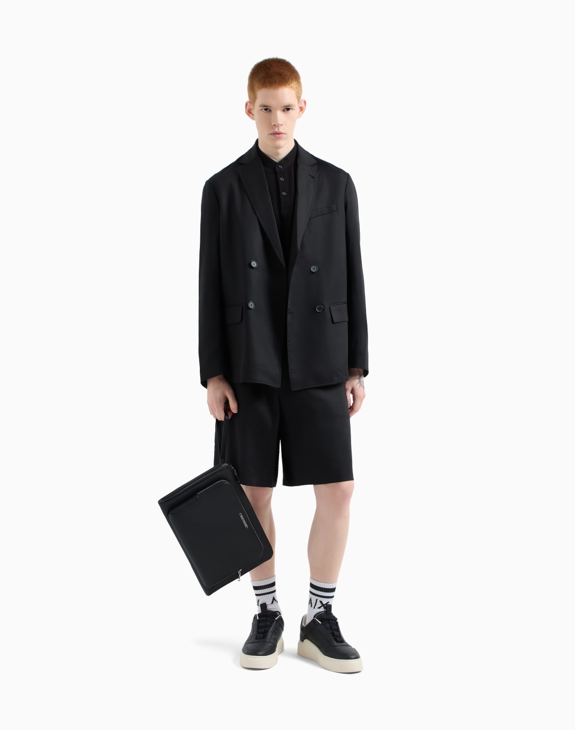polo-slim-fit-en-piqu-de-algodn-negro--armani-exchange