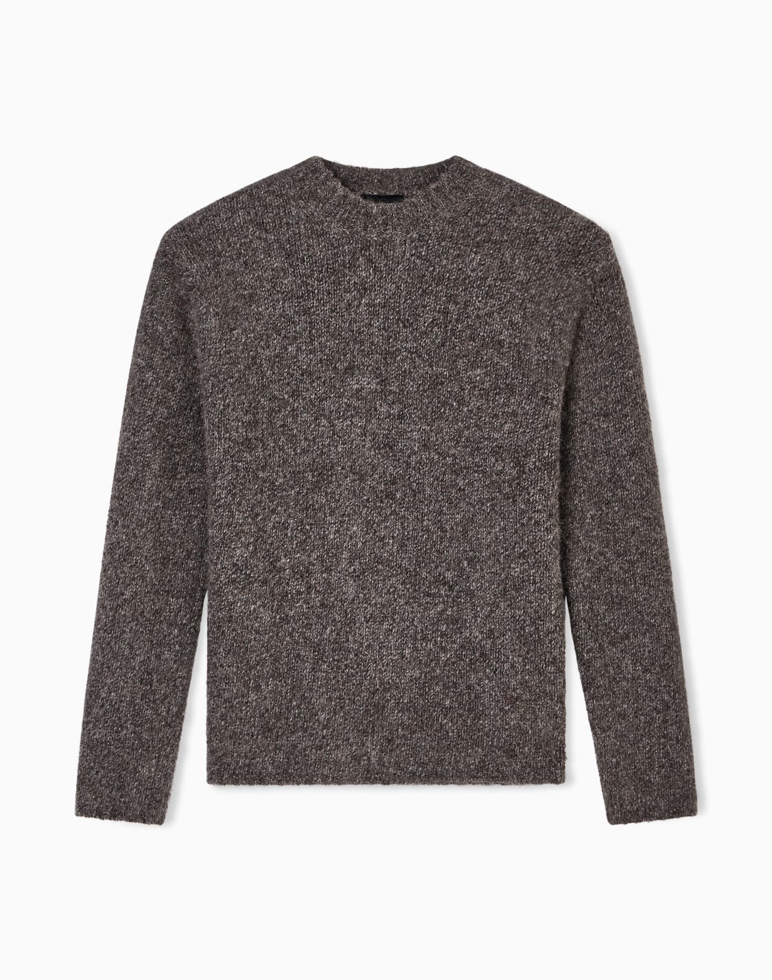 pull-en-mlange-dalpaga-avec-maille-jersey-lche-vert--emporio-armani