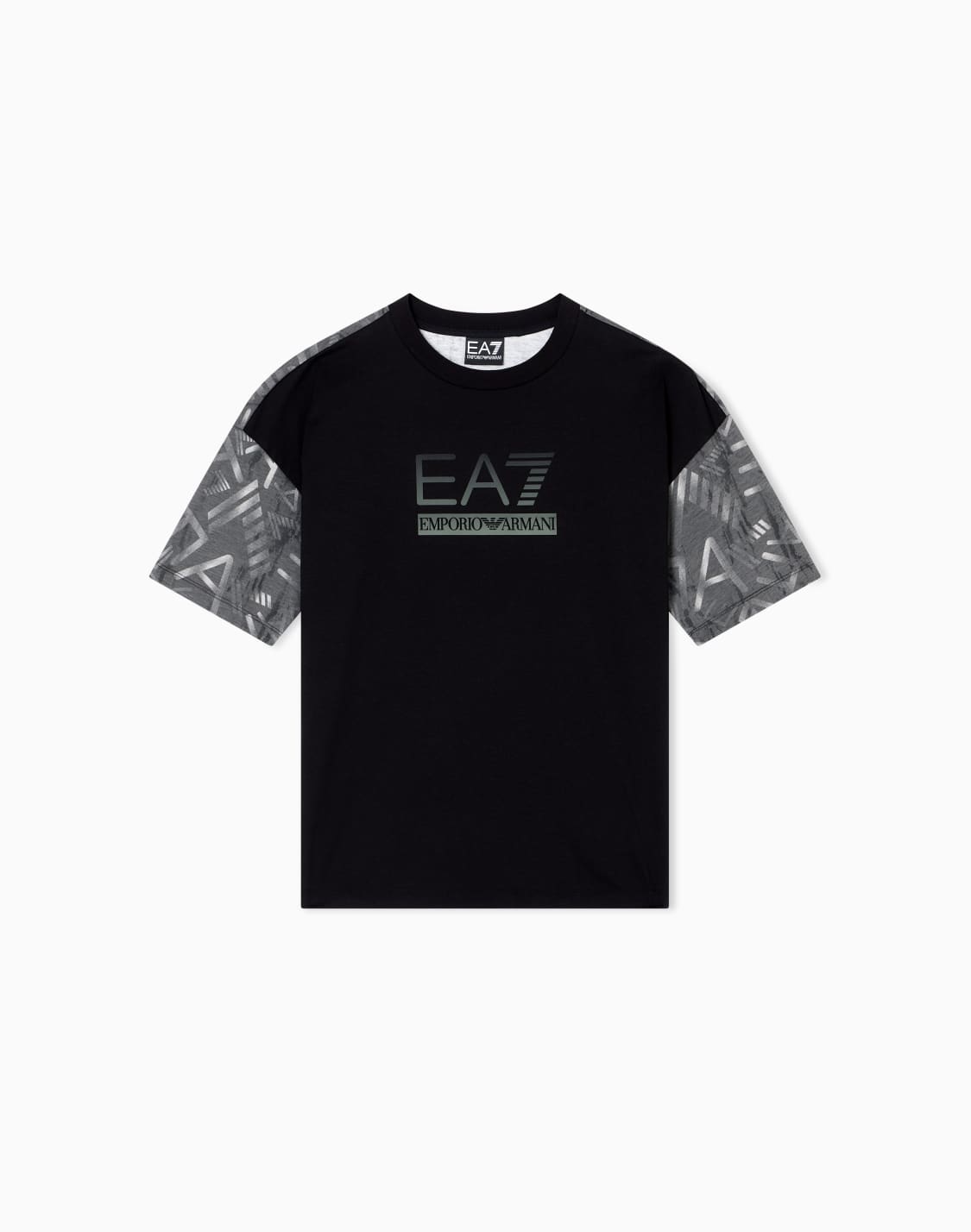 visibility-boy-t-shirt-mit-rundhalsausschnitt-aus-einer-baumwoll-mischung-schwarz--ea7