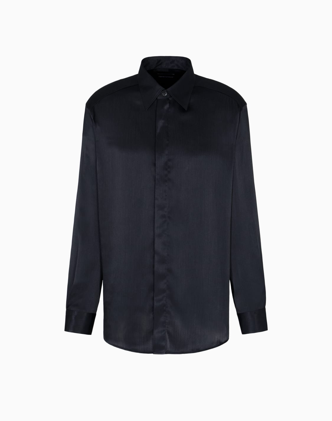 solid-colour-pleated-fabric-shirt-black--emporio-armani