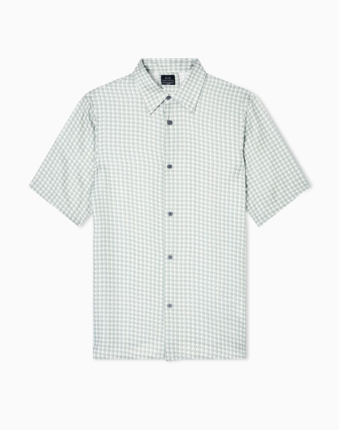 patterned-short-sleeved-shirt-green--armani-exchange