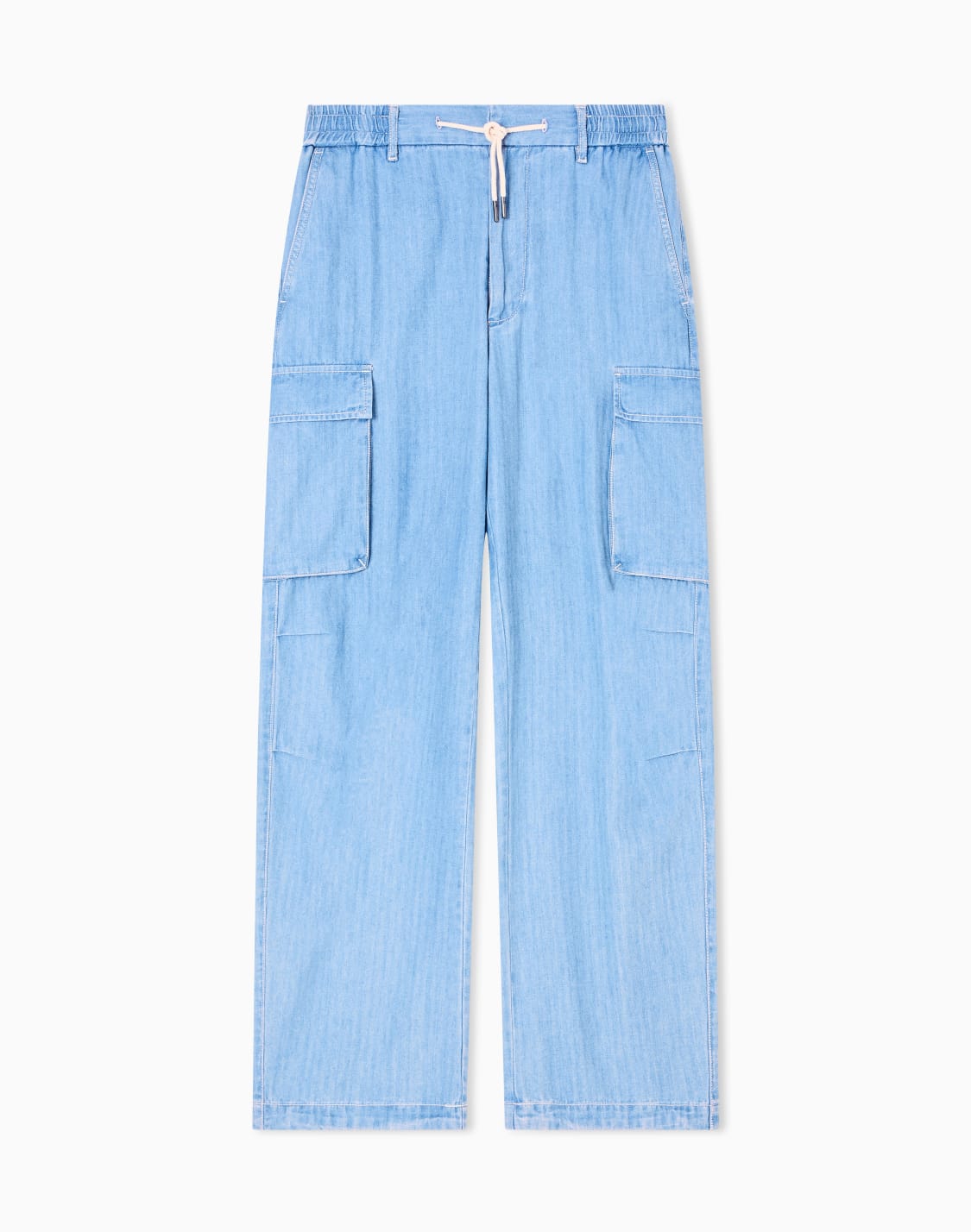 cargohose-aus-baumwolle-mit-fischgrtenmuster-blau--armani-exchange