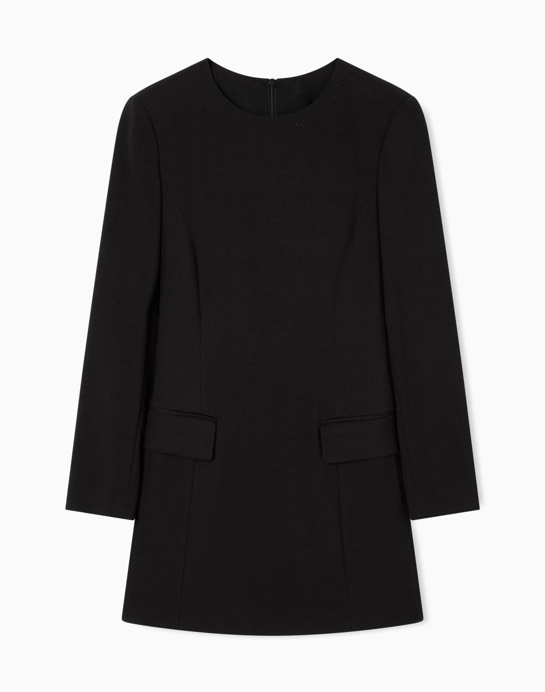 short-flared-dress-black--armani-exchange