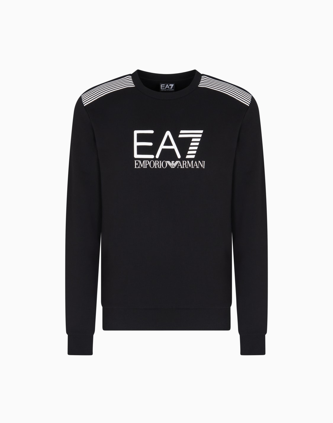 asv-7-lines-crew-neck-sweatshirt-in-a-cotton-blend-black--ea7
