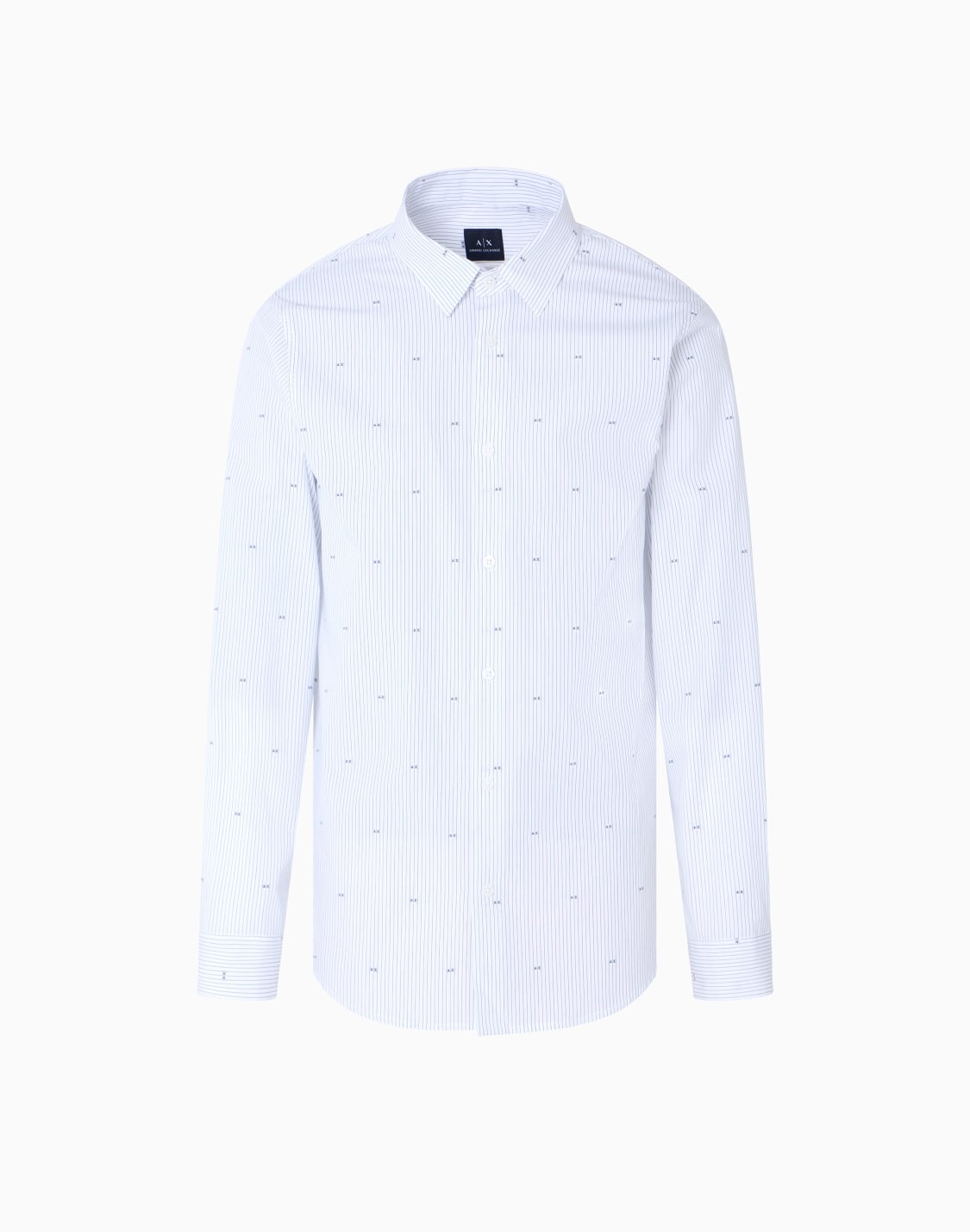 chemise-en-jacquard-de-coton-coupe-rgulire-blanc--armani-exchange