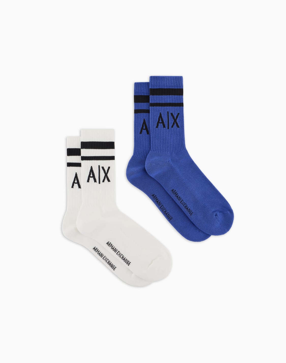 pack-of-2-pairs-of-socks-with-logo-blue--armani-exchange