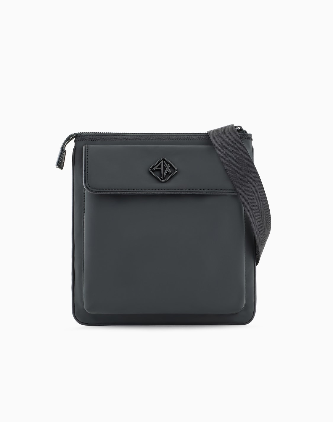 axロゴ-フラットショルダバッグ-グリン--armani-exchange