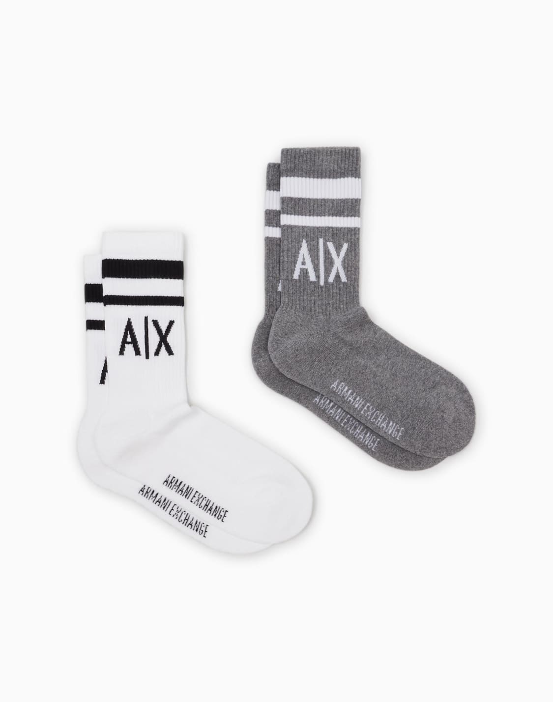 pack-of-2-pairs-of-socks-with-logo-two-tone--armani-exchange