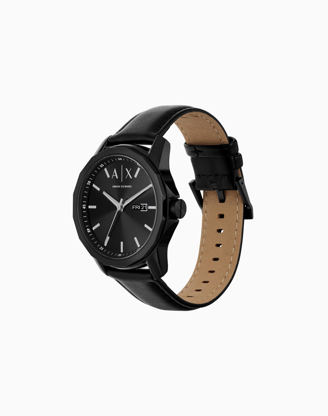 black-leather-watch-with-three-hand-date-display-and-black-stainless-steel-bracelet-multicoloured--armani-exchange