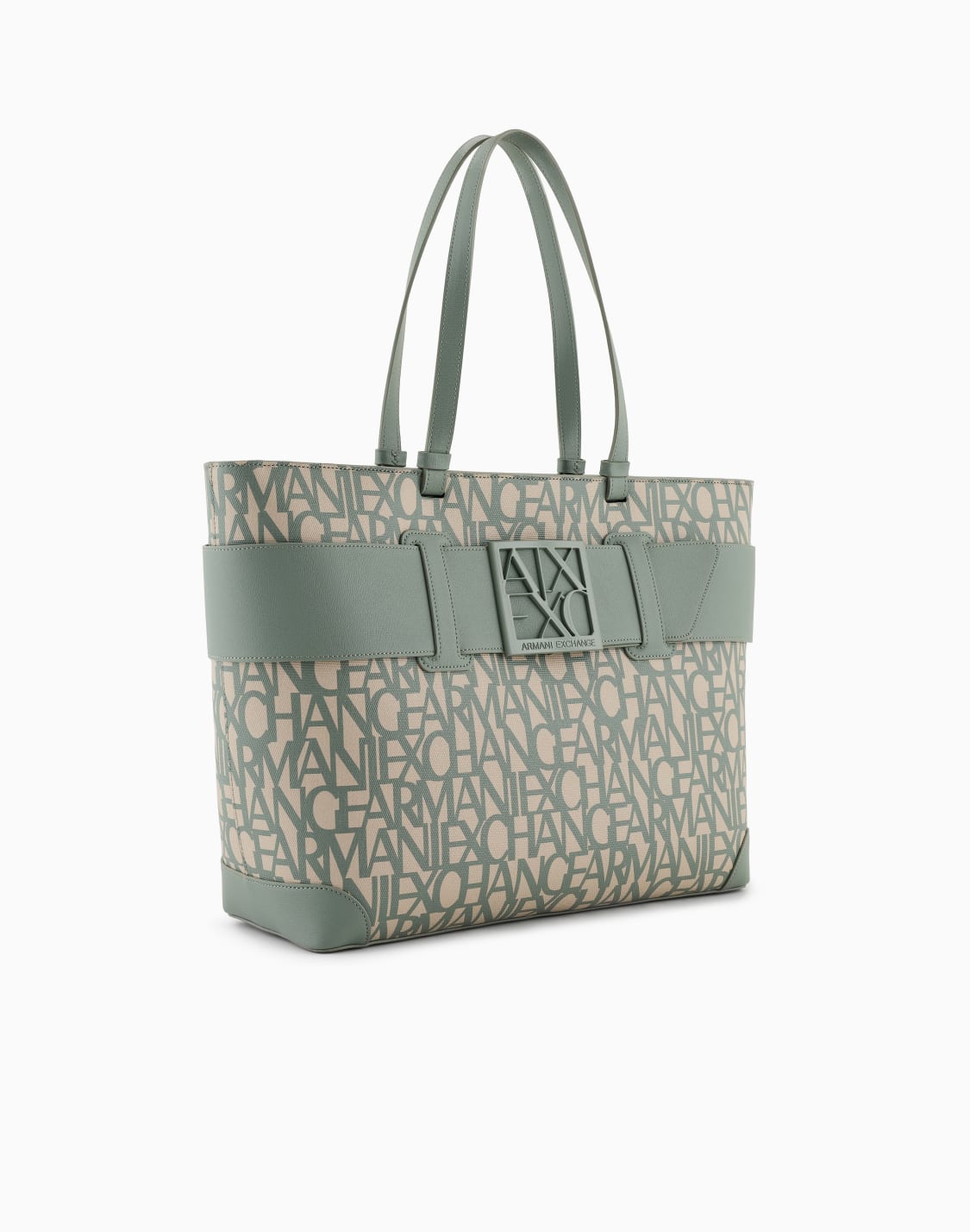 Handbag with small logo small